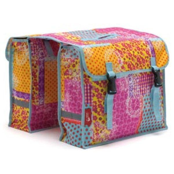 NL tas 230 Fiori dubb colore Roze / Blauw / Oranje