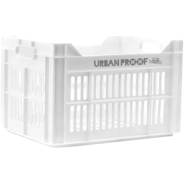 Urban Proof fietskrat 30 L white Recycled Wit