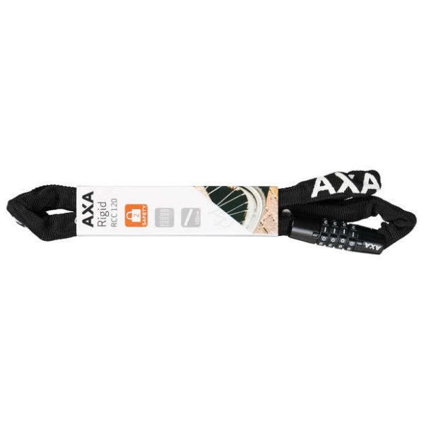 Axa cijfer kett slot Rigid 120 zw Zwart