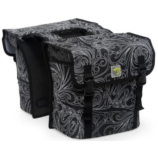 New Looxs TAS RONDO DUBBEL ISIS BLACK Zwart / Wit