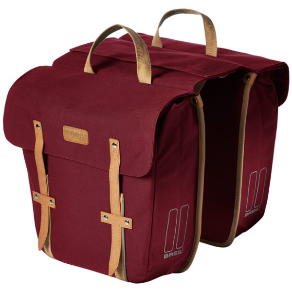 Basil TAS BAS PORTLAND SLIMFIT DUBBEL ROOD 29L Donkerrood