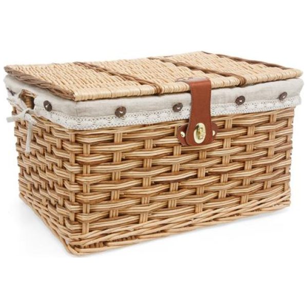New Looxs MAND SANUR SMALL RIET NATUREL Bruin / Naturel
