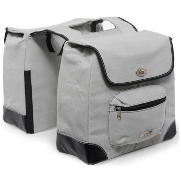 New Looxs TAS ALBA DUBBEL CANVAS Grijs
