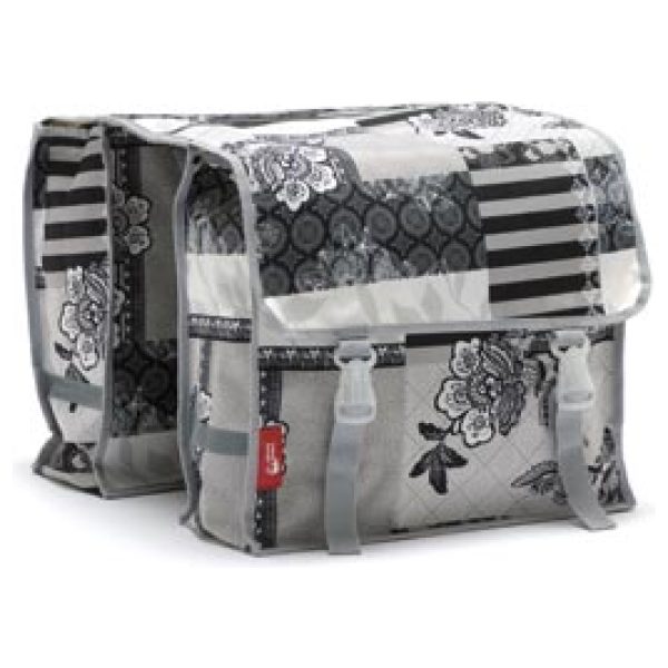 New Looxs NL tas 230 Fiori dubb suzy black Grijs / Zwart / Wit