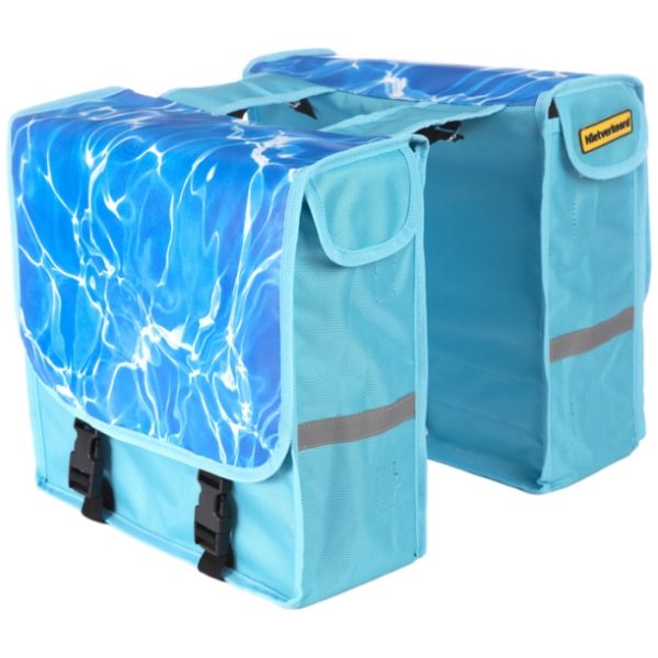 Niet Verkeerd NV dubb tas met water print Blauw