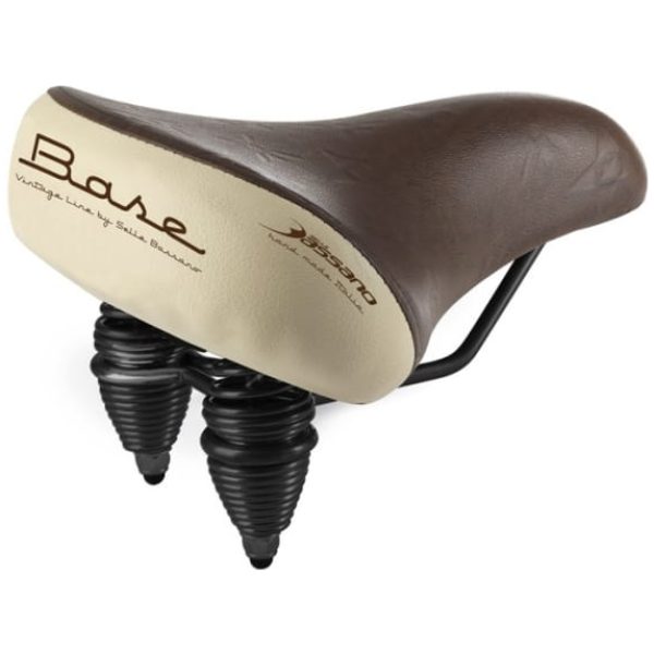 Selle Bassano SB zadel Base Vintage brn/beige Beige/Bruin