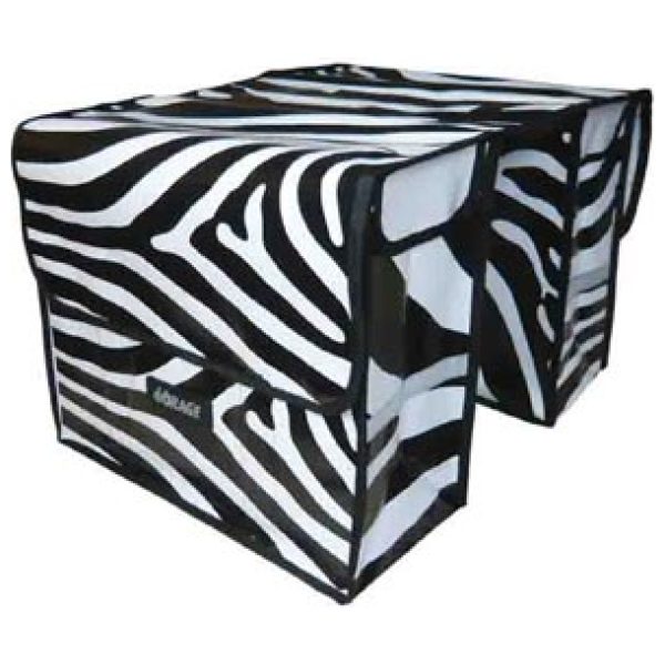 Mirage dubb tas Zebra bisonyl magn Wit / Zwart