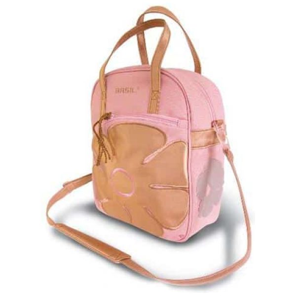 Basil TAS SHOPPER ZWART 10L RS/GOUD JASMIN ROSE GOUD