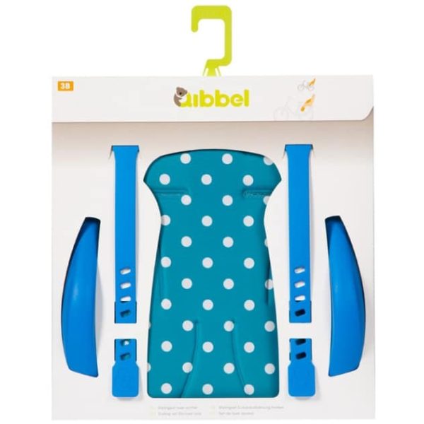 Qibbel stylingsset achterzitje Polka dot blauw
