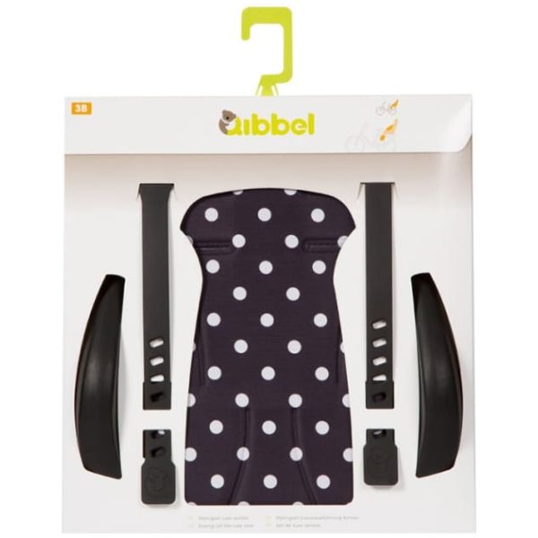 Qibbel stylingsset achterzitje Polka dot zwart
