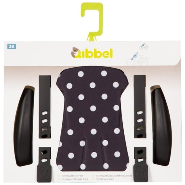 Qibbel stylingsset voorzitje Polka dot zwart
