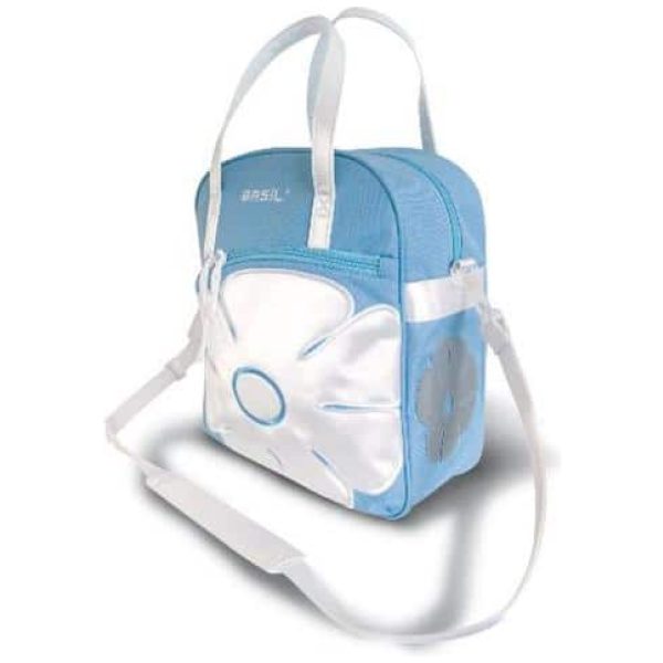 Basil TAS SHOPPER ZWART 10L BL/WI JASMIN Blauw / Wit