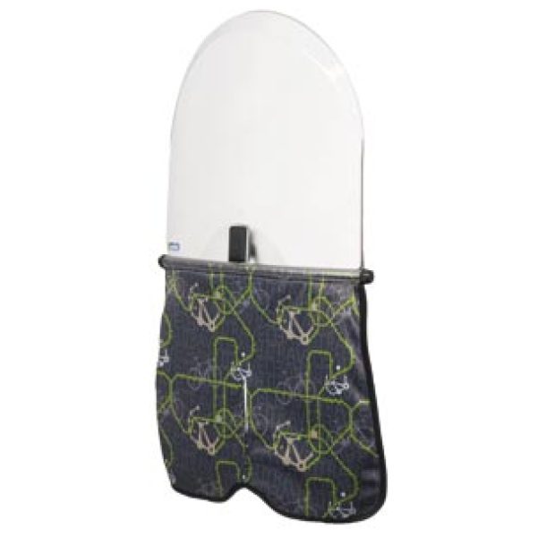 Bobike windscherm travel Zwart/grijs/groen