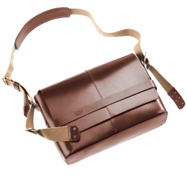Brooks schoudertas leer brown