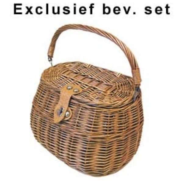 Basil mand riet Beauty shopper Bruin
