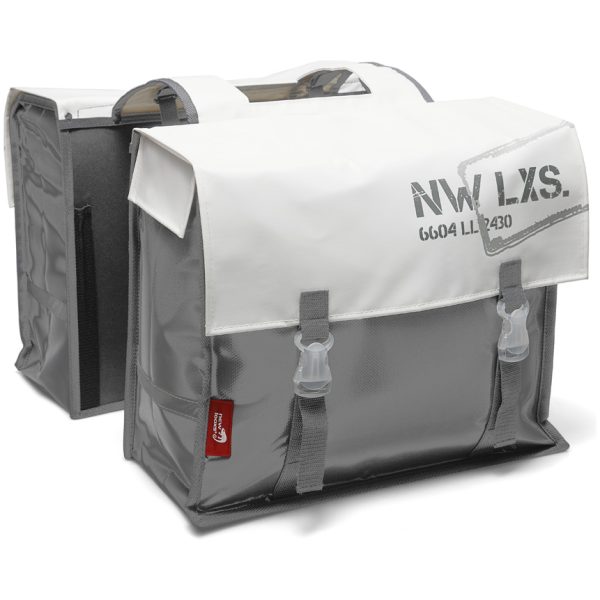 New Looxs NL dubb tas bisonyl Basic wt Wit / Zwart