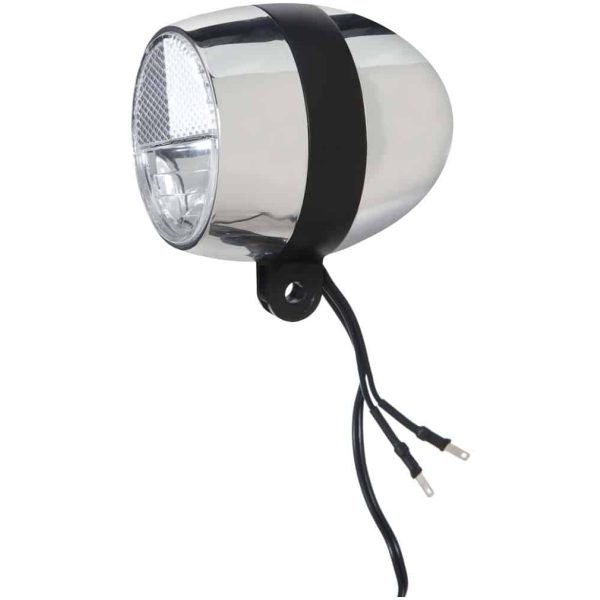 Cortina koplamp Amsterdam aan/uit dynamo chroom zw Chrome/Black