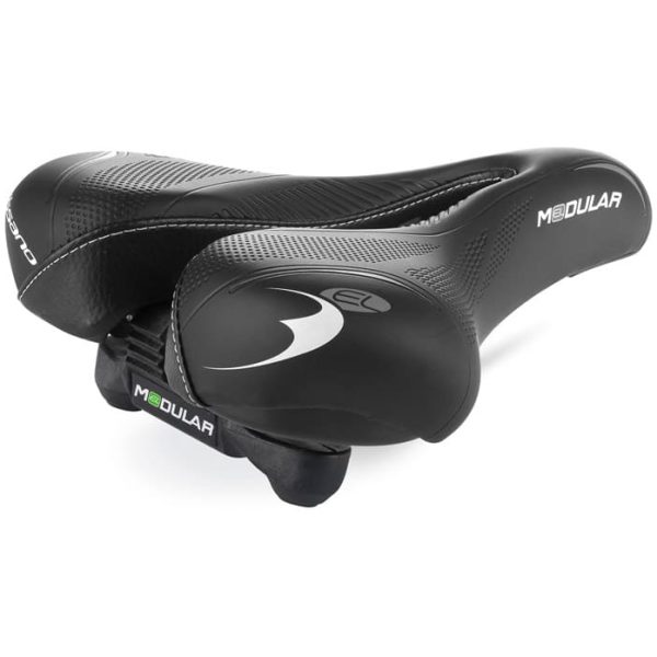 Selle Bassano zadel modular zwart/zilver