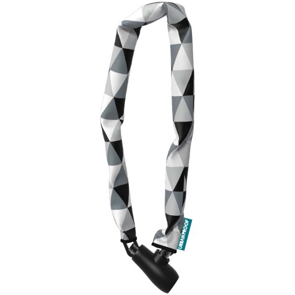 Urban UP Kettingslot 8mm 90cm Zwart/Wit