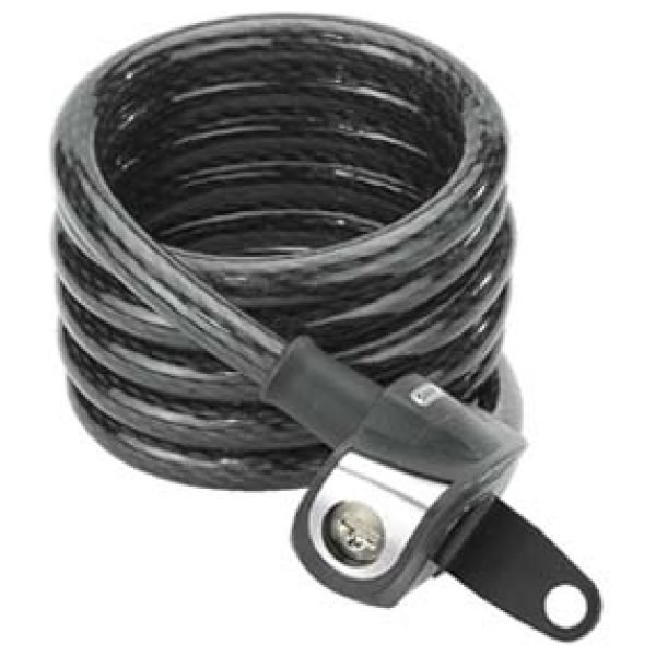 Abus spir kabelslot Booster 670/180 Zwart / Smoke