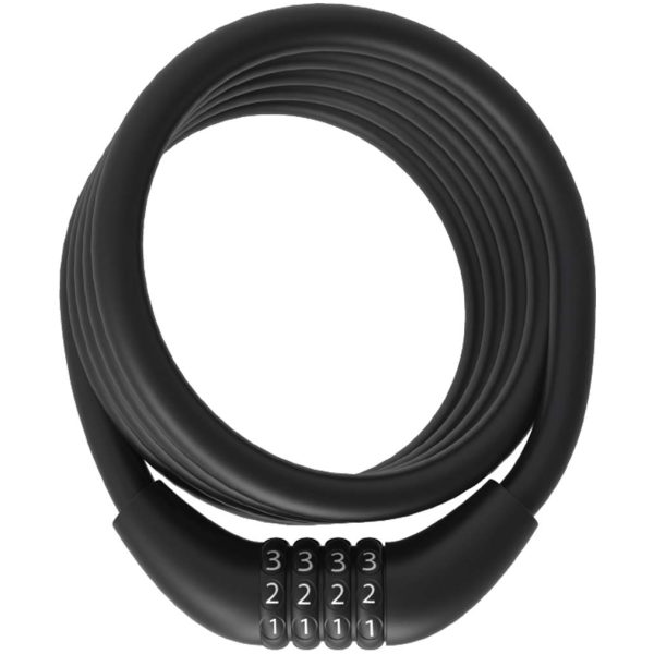 Urban Proof kabelslot code 12mm 150cm Mat Zwart