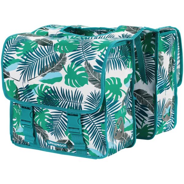Urban UP Fietstas Polyester 40L Bladeren Groen/Wit