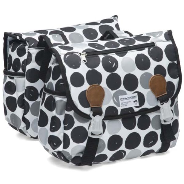 Museum Dressoir Persona New Looxs TAS JOLI MIDI DUBBEL Dots Black - Davy's Bike Store