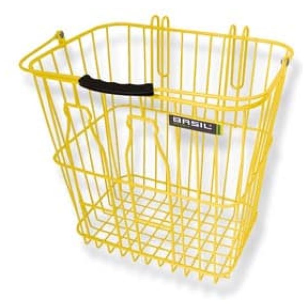 Basil mand Bottle basket lemon gl Citroen Geel