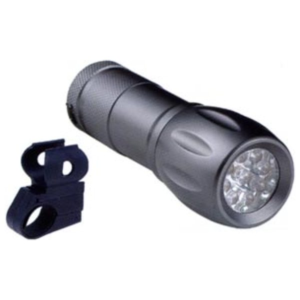 Ikzi kopl 9 witte led's alu Grijs