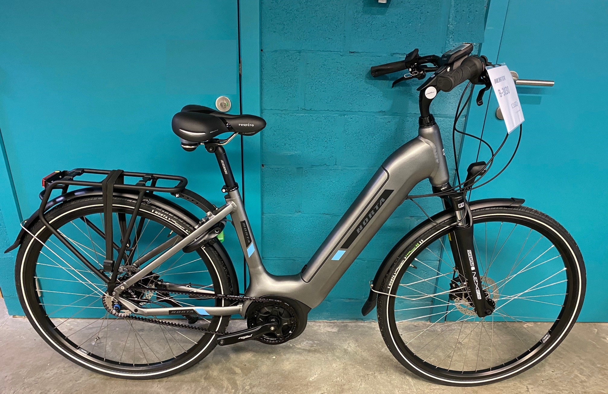 Norta B-3030 Lowstep Mat graniet/blauw - Davy's Bike Store