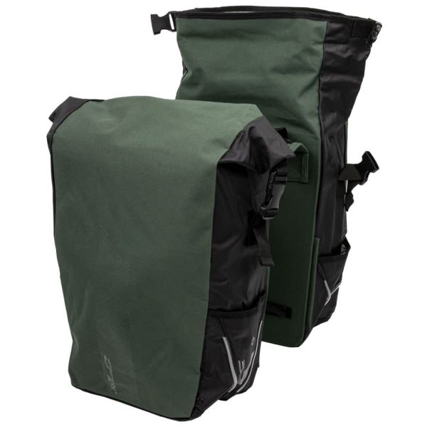 Xlc TAS VLIGHT ROLLTOP DUBBEL GR/ZW BAS106 Groen/Zwart