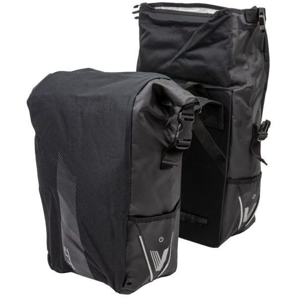 Xlc TAS VLIGHT ROLLTOP DUBBEL ZW BAS106 Zwart