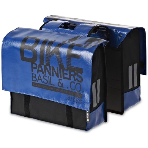 Basil TAS BAS TRANSPORT KIDS DUBBEL BLAUW/ZWART 22L