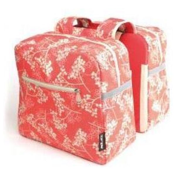 Xlc TAS DUBBEL ALLEGRO RIEM BERRY RED ROOD/WIT