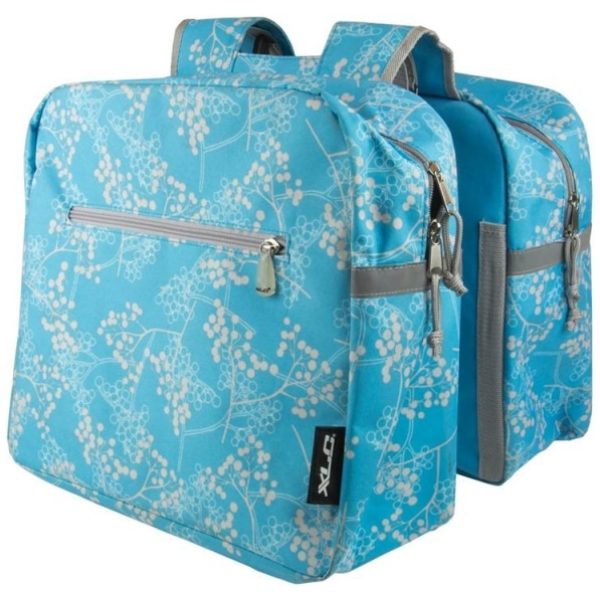 Xlc TAS DUBBEL FIORI RITS BERRY BLUE BLAUW/WIT