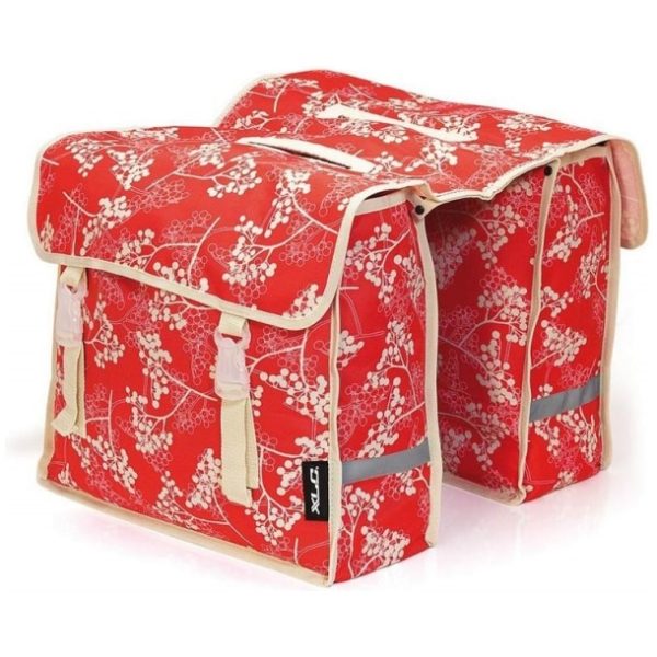 Xlc TAS DUBBEL FIORI RITS BERRY RED ROOD/WIT