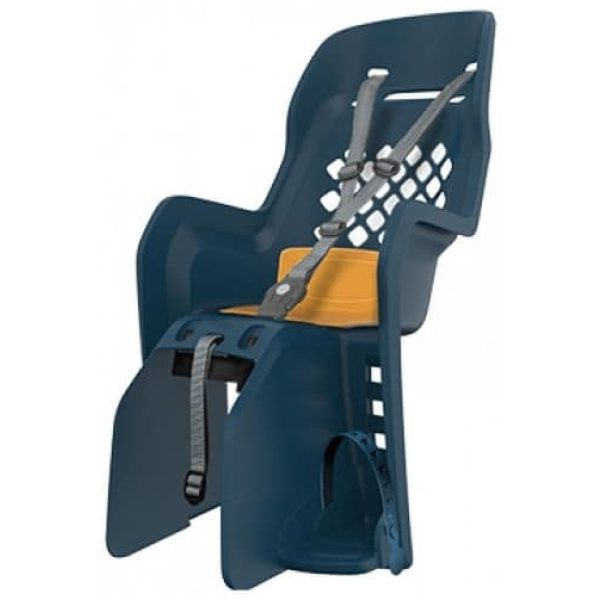 Polisport Achterzitje Joy - denim/geel - met Blauw/Geel
