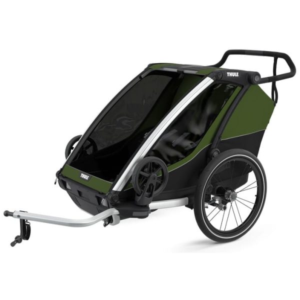 Thule Chariot Cab 2 Cypres Green Aluminium / Zypressengrün