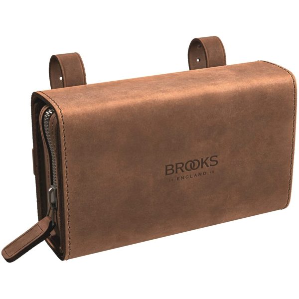 Brooks zadeltas D-Shaped 1L dark tan