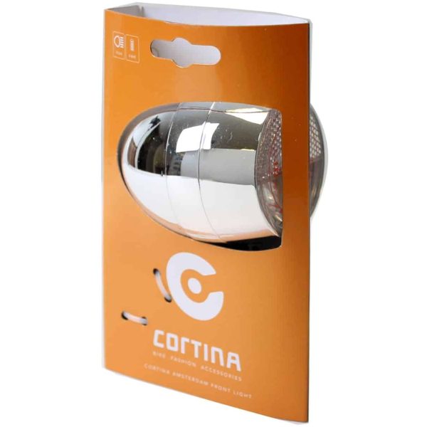 Cortina koplamp Amsterdam E-bike chroom