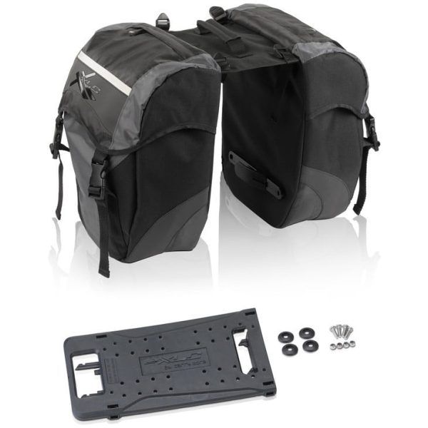 Xlc TAS CM DUBBEL ZW/GRY BAS63 Zwart/Grijs