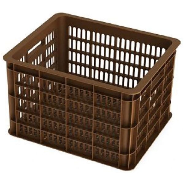 Basil Krat Kunststof 33L Bruin Saddle Brown