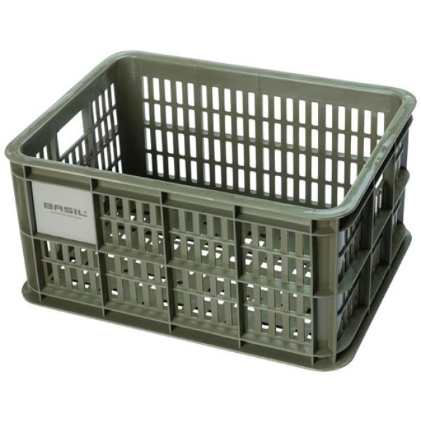Basil fietskrat S 17L 40x29x21cm Moss Green