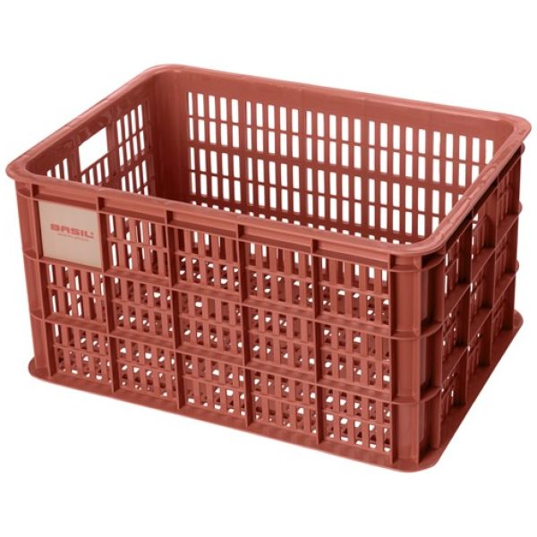 Basil fietskrat L 40L 50x36x27cm Terra Red