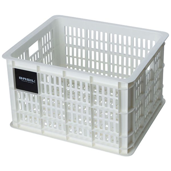 Basil fietskrat M 27L 40x33x25cm Bright White