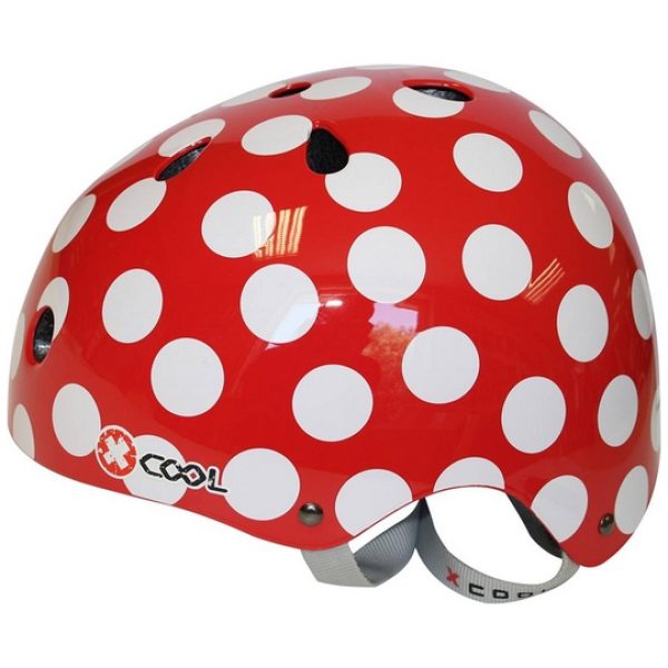 HELM HARD TOP XCOOL POLKA ROOD 48-54CM