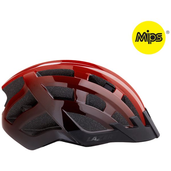 Lazer Helm Compact DLX MIPS RED BLACK