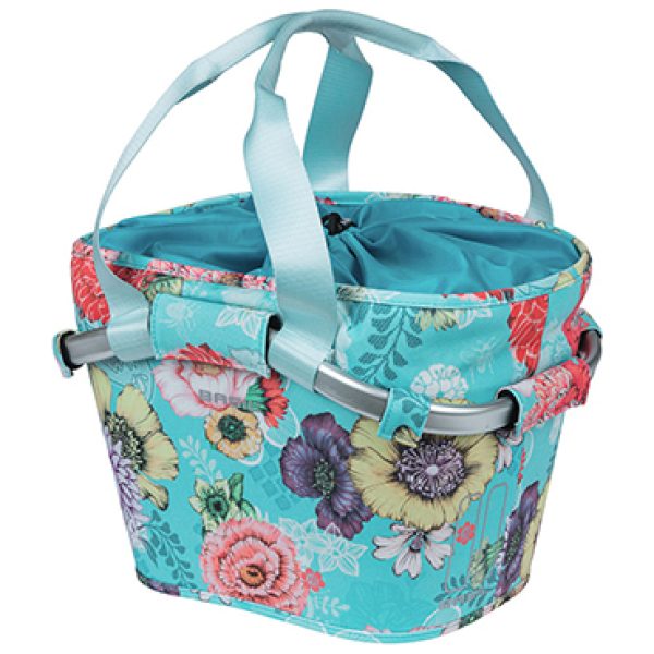 Basil mand front Bloom Field Carry All KF 15L Blue