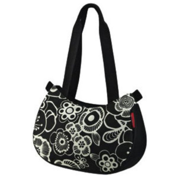 Klickfix TAS STYLEBAG STUUR ZW/WI Fleur Schwarz