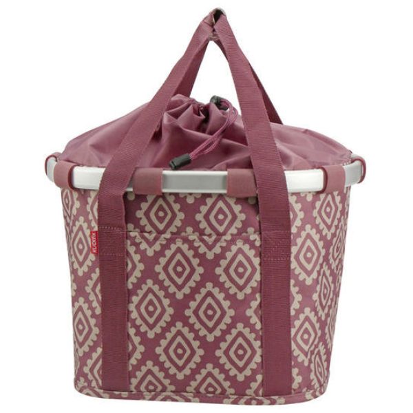 Klickfix MANDTAS BIKEBASKET Diamonds Rouge